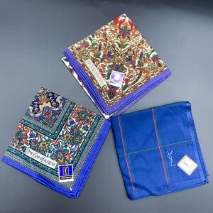 Yves Saint Laurent Patterned Handkerchief Set